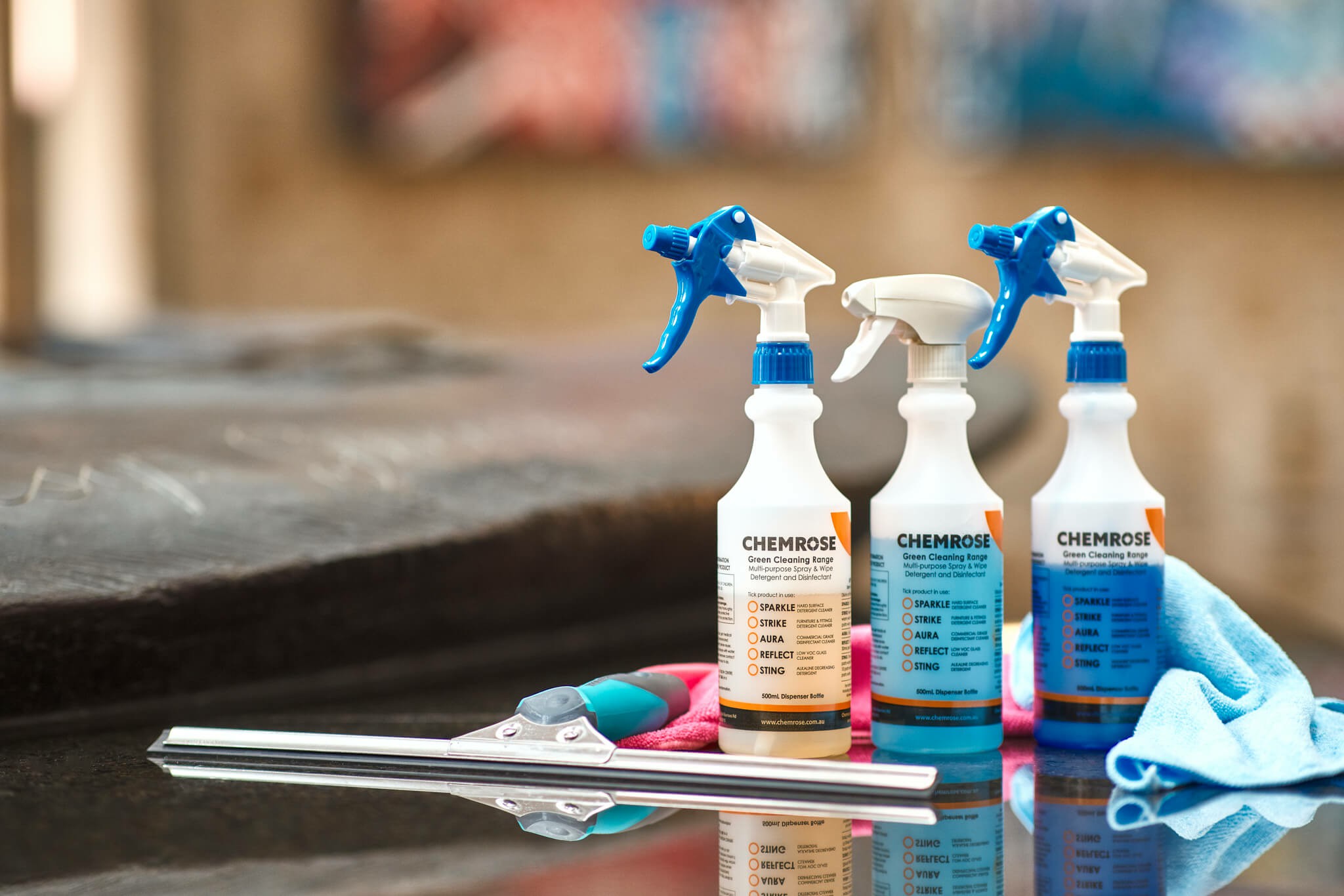 cleaning products and equipment